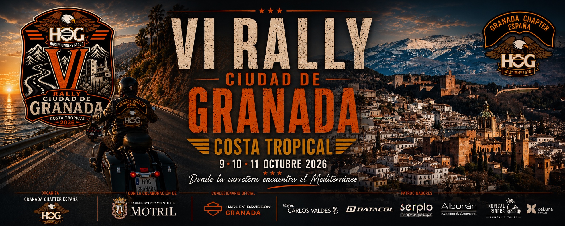 VI Rally Ciudad de Granada - Costa Tropical, 9, 10 y 11 de octubre de 2026